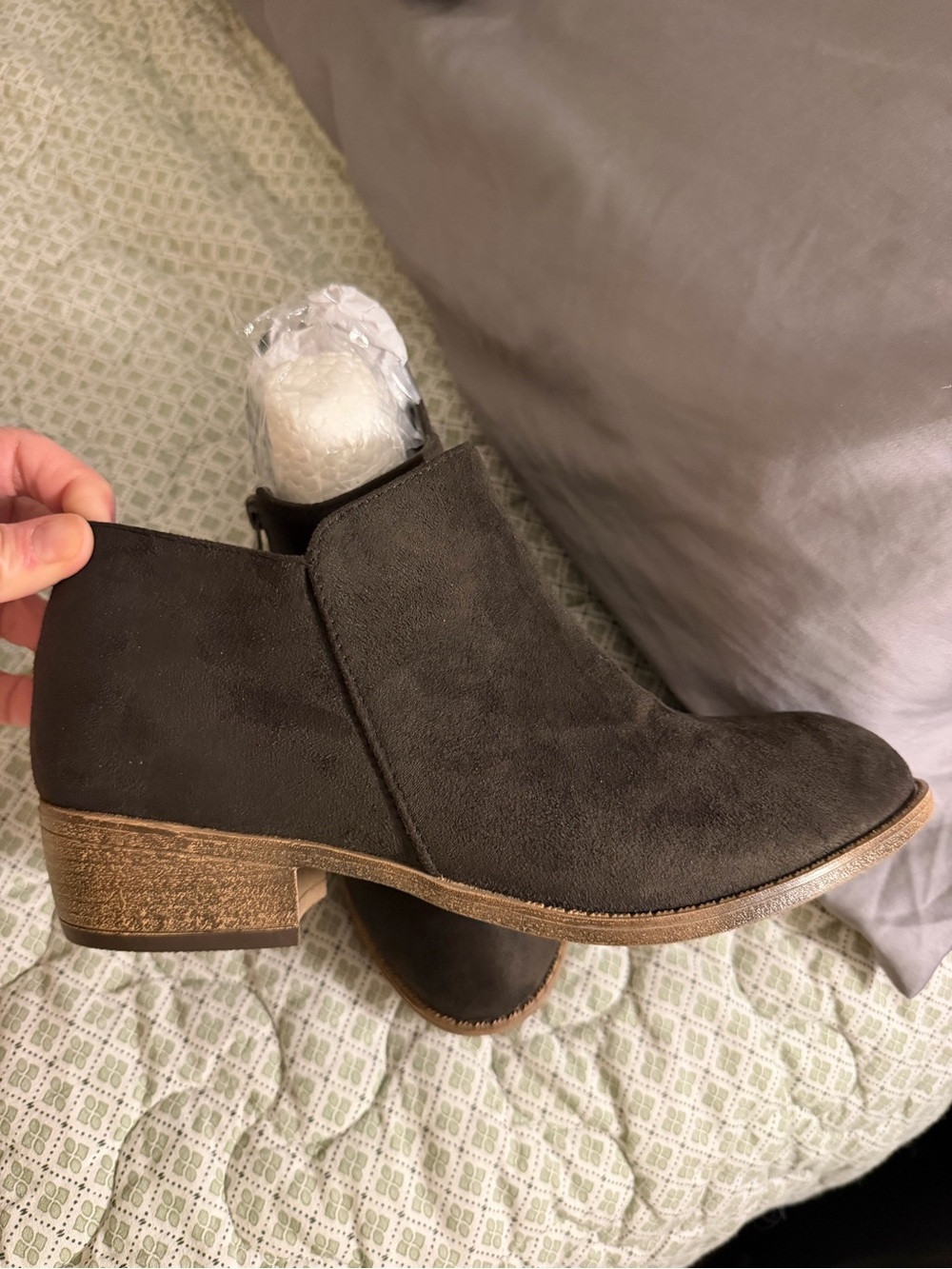 JG Women’s Brown Suede Ankle Bootie - Classic Chelsea Style